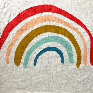 Clementine Kids Muslin Rainbow blanket swaddle